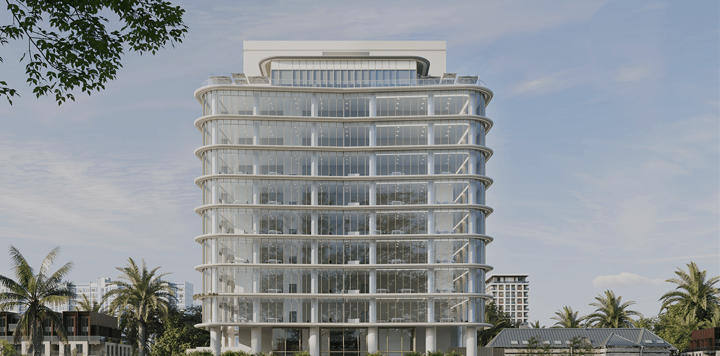 Tengen contemporary glass-fronted tower